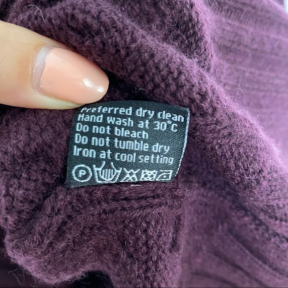 Jarbo Wool Cashmere Blend Cable Knit Sweater 2 M - Picture 5 of 8